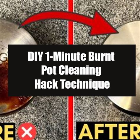 Diy Minute Burnt Pot Cleaning Hack Technique