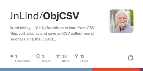 Github Jnllndobjcsv Autohotkeyl Ahk Functions To Load From Csv