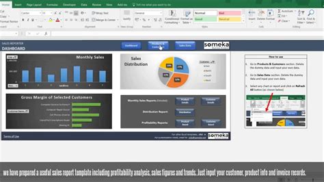 Excel Sales Report Template Free Download - Sarseh.com