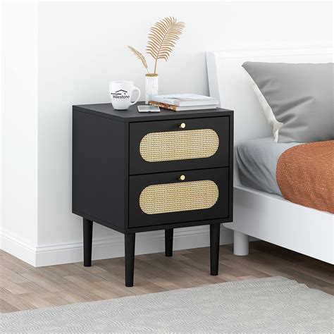 Amazon Pvillez Nightstand Rattan Nightstand Nightstands Rattan