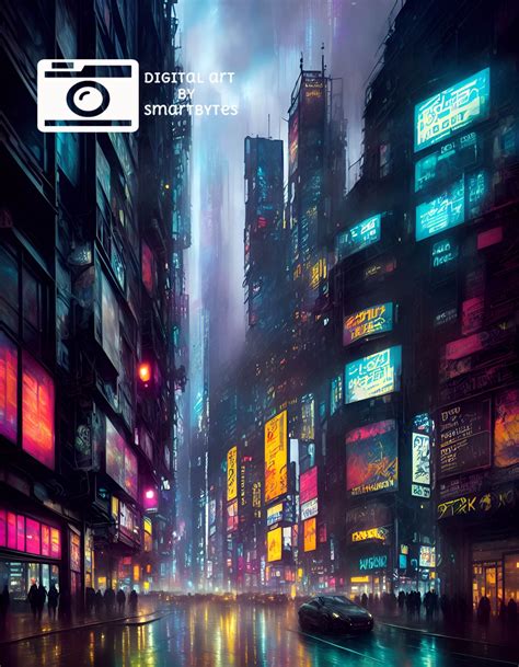 Cyberpunk, Cyberpunk City, Digital Download, Digital Art Print, Wall ...