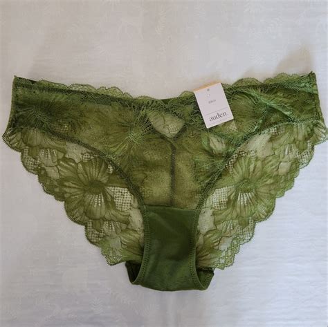 Auden Intimates Sleepwear Nwt Auden Panties Lace Bikini Green