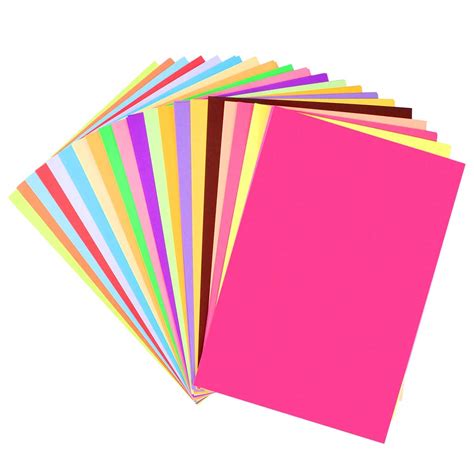 OFIXO 20pc 150Gsm Color Card Printing Papers Art And Craft Paper A4