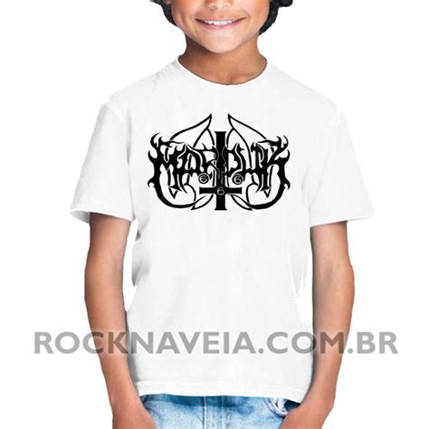 Camiseta Infantil Marduk Estamparia Rock Na Veia