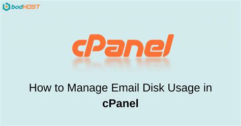 How To Manage Email Disk Usage In Cpanel