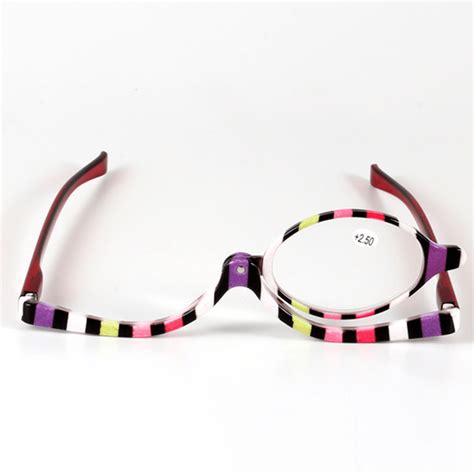 Colorful Magnifying Makeup Glasses Eye Spectacles Reading Glasses Flip ...