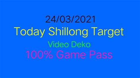 Shillongteer Daily Shillong Teer Hitt Target 24 03 2021 YouTube