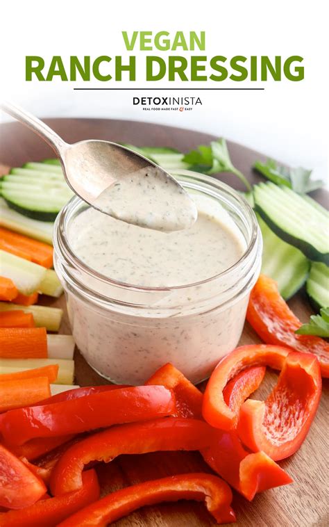 Vegan Ranch Dressing Detoxinista