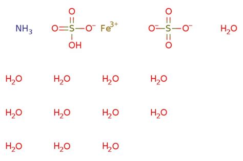 Emolecules Ammonium Iron Iii Sulfate Dodecahydrate