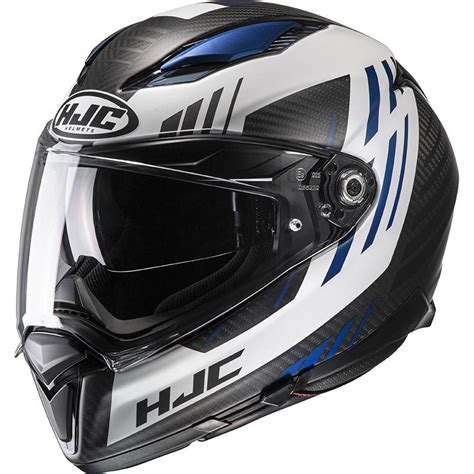 Casque F70 CARBON KESTA MC2SF HJC Noir Blanc Bleu MAXXESS FR Casque