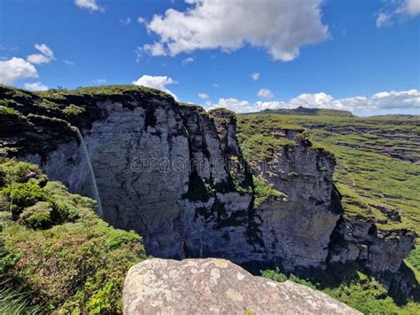 Cachoeira Da Fumaca Waterfall Chapada Diamantina Brazil Stock Image ...