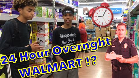 24 Hour Overnight Walmart Challenge Youtube