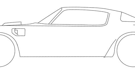 Printable Car Template Outline