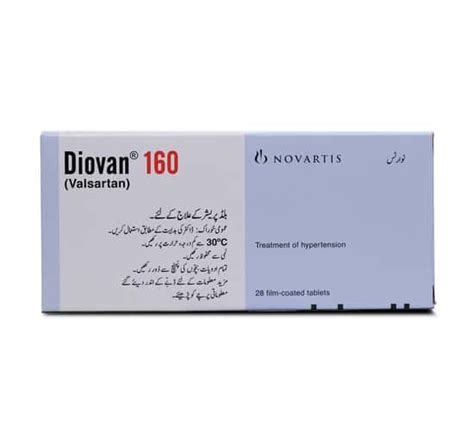 Diovan 160mg Tablet 14 S Uses Formula Side Effects