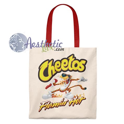 Cheetos FLamin Hot Vintage Tote Bag Aestheticlux