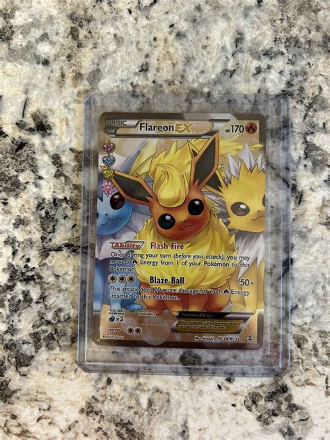 Pokémon Tcg Flareon Ex Generations Rc28 32 Holo Full Art Ultra Rare Ebay