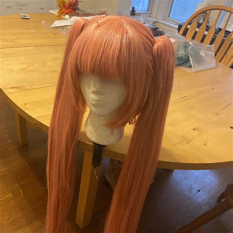 Hot Pink Twintail Clip Cosplay Wig Cut And Styled Depop