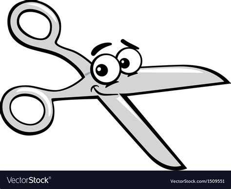 Scissors Clip Art Cartoon Royalty Free Vector Image