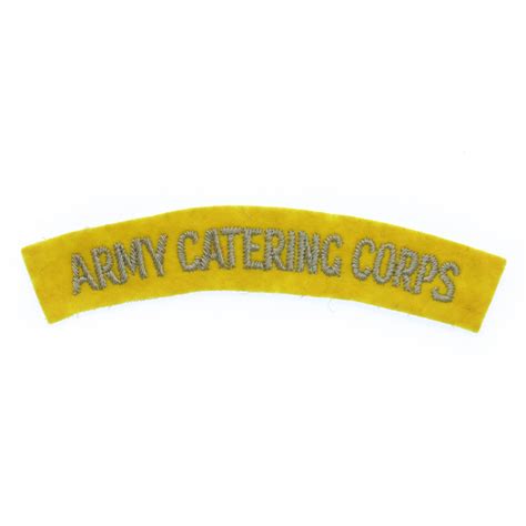 Army Catering Corps Army Catering Corps Cloth Shoulder Title