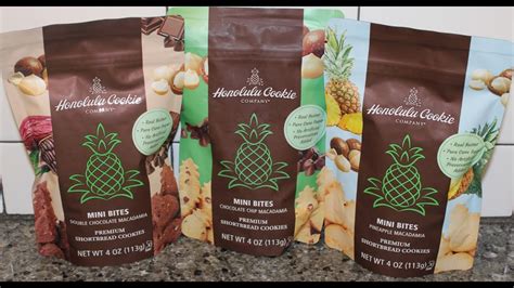 Honolulu Cookie Company Macadamia Shortbread Cookies Double Chocolate