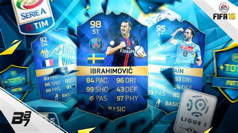 TOTS LIGUE 1 AND SERIE A 98 TOTS IBRAHIMOVIC AND 95 TOTS HIGUAIN