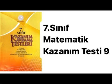 Sinif Matemat K Kazanim Kavrama Test Rasyonel Sayilarla Lemler