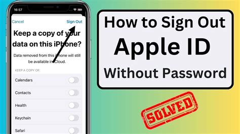 How To Remove Apple Id Without Password How To Sign Out Apple Id