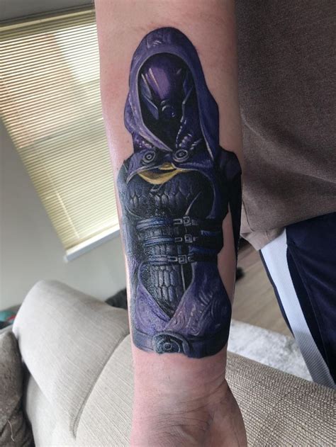 Tali From Mass Effect By Ryan Lebiedzinski From The Cosmic Primate Tattoo In Hatboroclose To