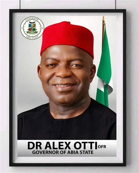 Otti Abia Governors Official Portrait Released Daily Post Nigeria