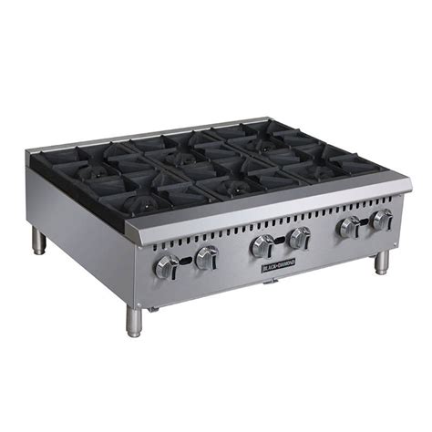 Black Diamond Bdcth 36 6 Burner Countertop Hotplate Heavy Duty 150 000 Btu Stainless Plant