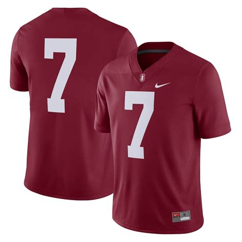 Mens Nike Cardinal Stanford Cardinal Team Game Football Jersey