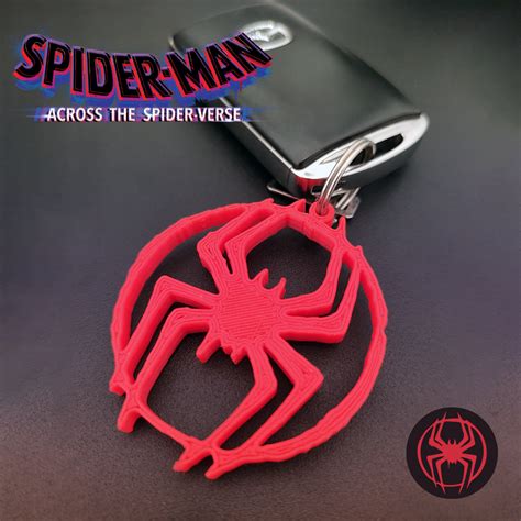 STL File SPIDER MAN ACROSS THE SPIDER VERSE KEYCHAIN 3D Printer