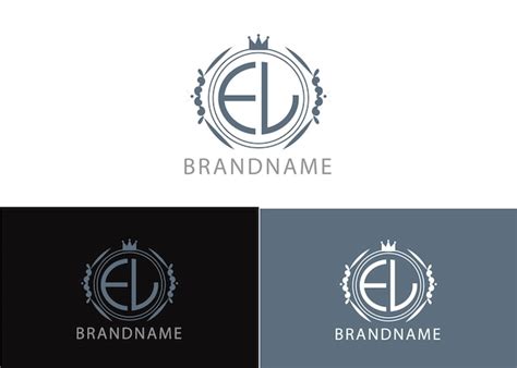 Moderne Monogramm Anfangsbuchstaben El Logo Designvorlage Premium Vektor