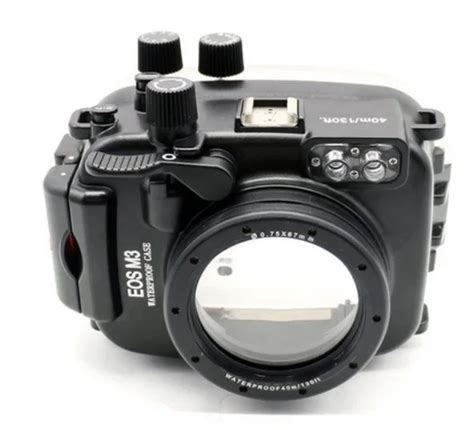 Meikon 40m 130ft Waterproof Case For Canon Eos M3 22mm Port 18 55mm