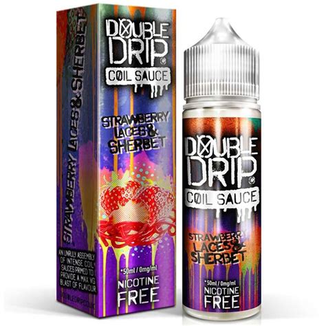 Strawberry Laces And Sherbet E Liquid 50ml By Double Drip Coil Sauce £7