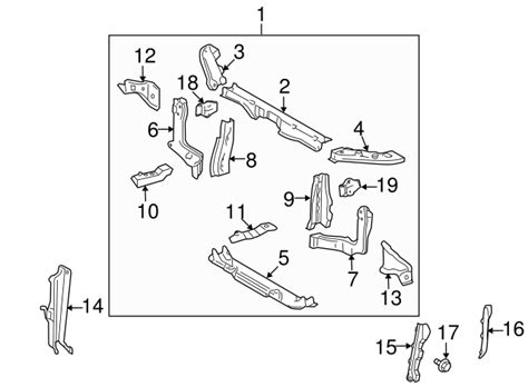 Radiator Support Side Panel Toyota Highlander