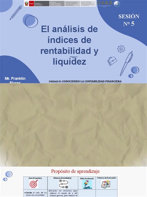 Sesión 5 Índices De Rentabilidad Pdf