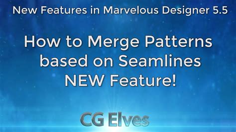 Marvelous Designer 55 Tutorial Merge Patterns Based On Sewing Youtube