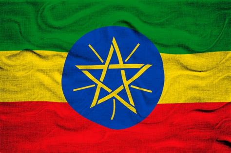 Premium Photo National Flag Of Ethiopia Background With Flag Of Ethiopia