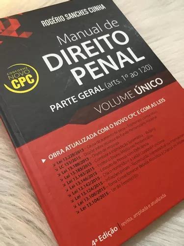 Livros Manual De Direito Penal Parte Geral Volume Unico Parcelamento