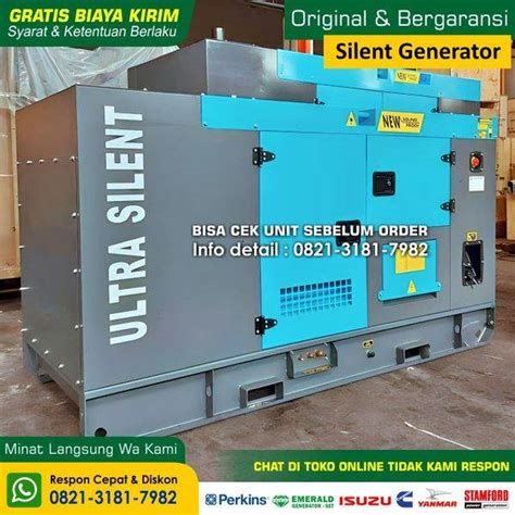 Jual GENSET CUMMINS 80 KVA GENSET SILENT 80 KVA Murah Di Lapak