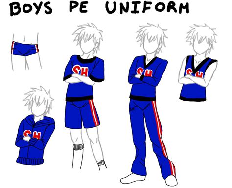 boys PE uniforms by JadeKingfisher on DeviantArt