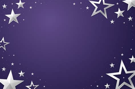 Free Vector | Realistic silver stars background