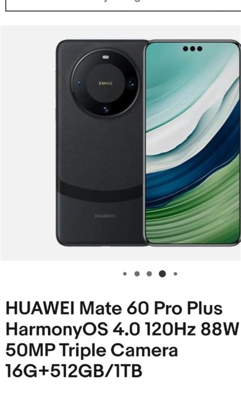 Huawei Hua Wei Mate Pro Black Gb Mobile Phones Gadgets