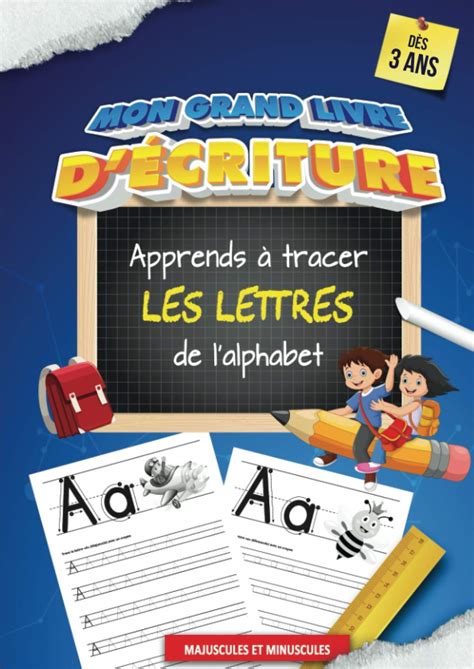 Amazon fr Mon grand livre d écriture Apprends à tracer les lettres