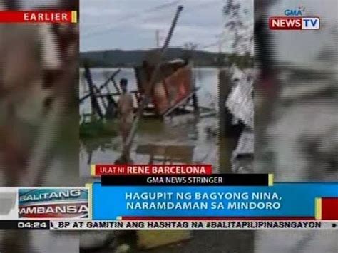 BP Hagupit Ng Bagyong Nina Naramdaman Sa Mindoro Video Dailymotion