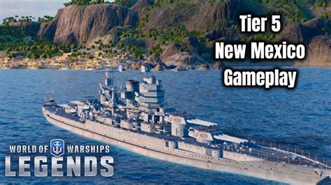 World Of Warships Legends Tier New Mexico Battleship Gameplay U S