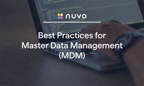 Best Practices For Master Data Management Mdm