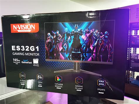 Nvision ES32G1 32" FHD 165Hz Curved Gaming Monitor - PCUWant