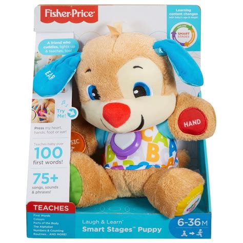 Fisher Price Laugh Learn Smart Stages Puppy Learning Toy Smyths Toys Uk